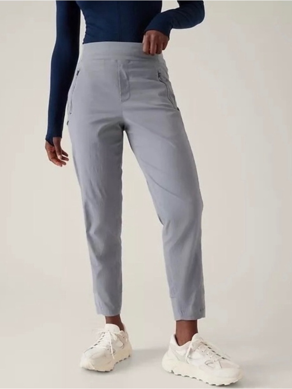 Athleta Light Greyish Blue Women's Joggers/Pants Sz-Ladies 22